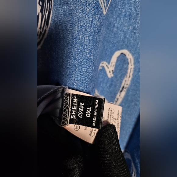 SHEIN Blue Heart Print Dress - Picture 4 of 4